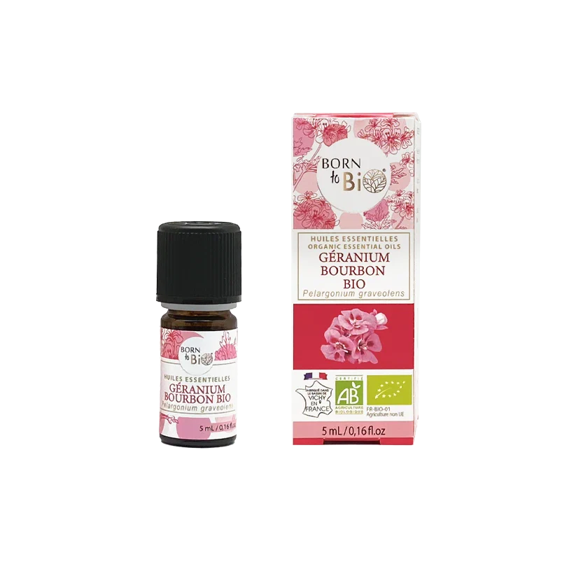 Zertifiziertes ätherisches Bourbon-Geranienöl aus biologischem Anbau