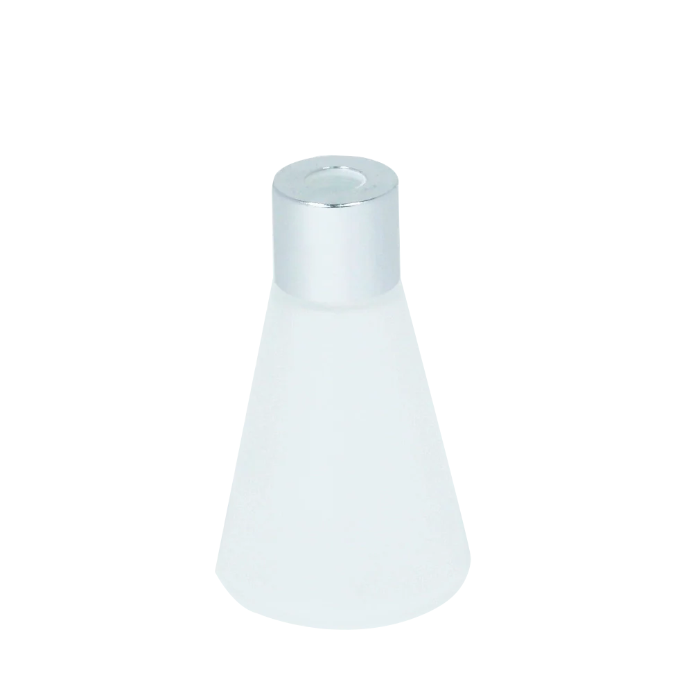 Milchglasflasche Gold-Silber-Deckel