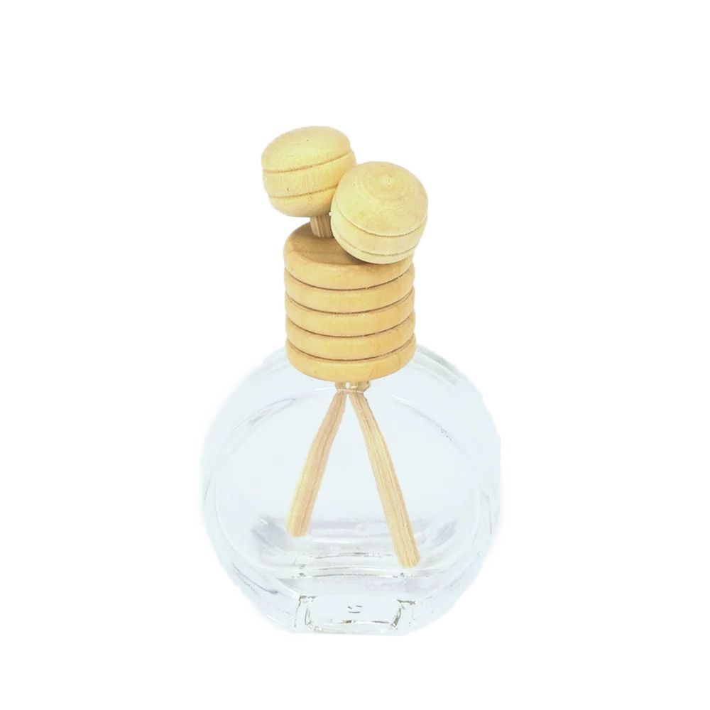 Glasflasche + 2 Mini-Holzstäbchen