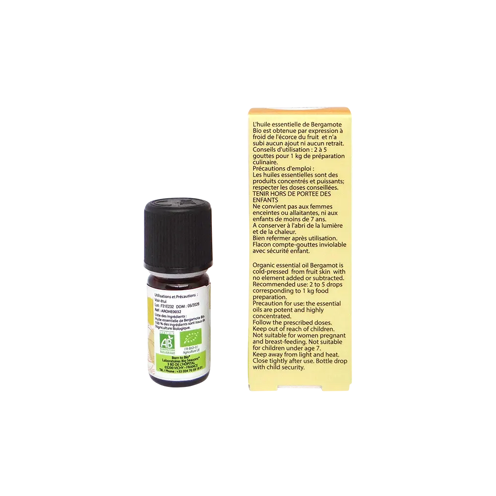 Certified Organic Bergamot Essential Oil
