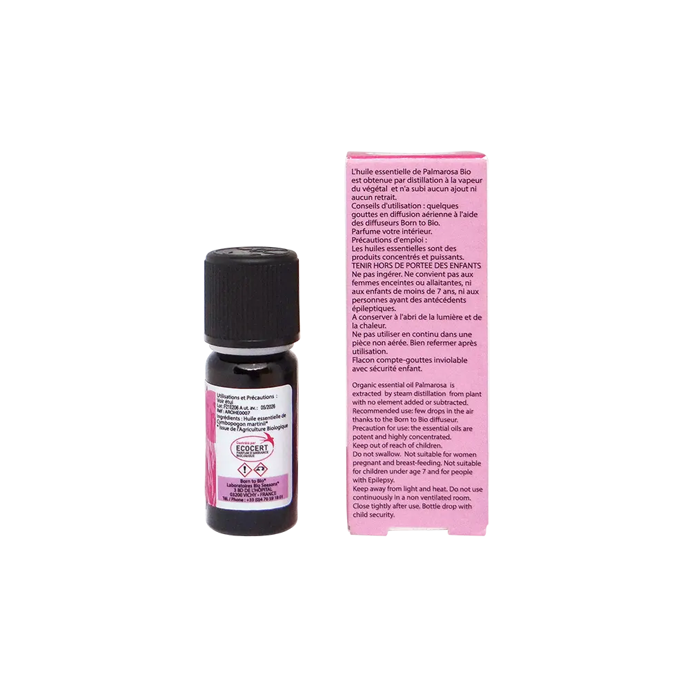 Certified Organic Palmarosa Essential Oil