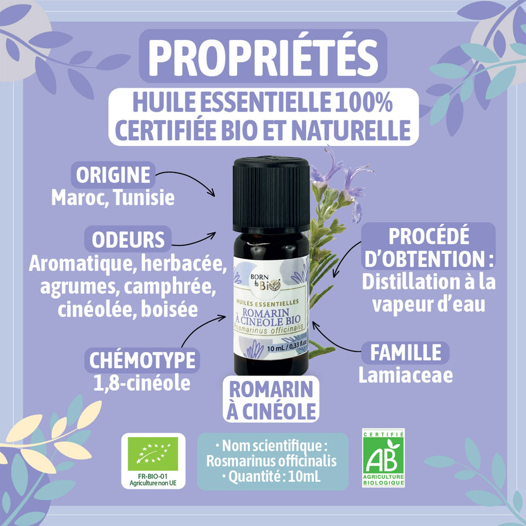 Certified Organic Rosemary Cineole Essential Oil