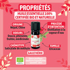 Certified Organic Wintergreen Essential Oil