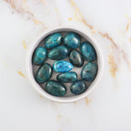 Blue Apatite tumbled stone