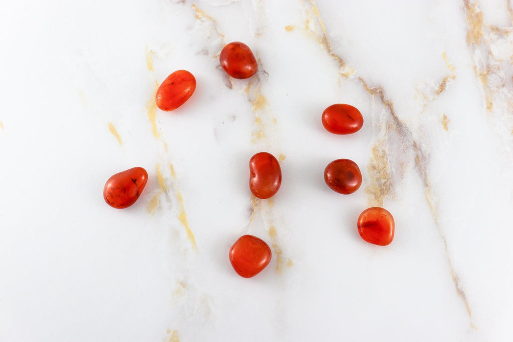 Carnelian tumbled stone 